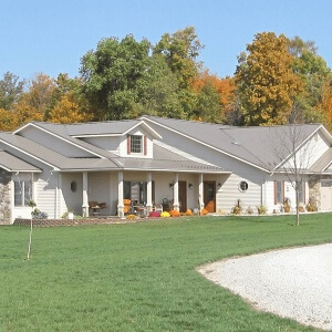 Post frame construction home