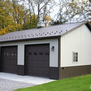 post frame residential storage building