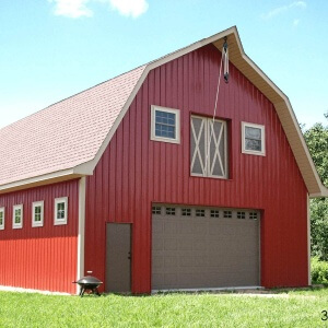 post frame gambrel barn