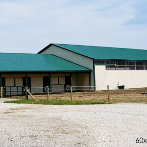 post frame Horse Barn and Arena