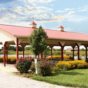 Post Frame Pavilion Picnic Area