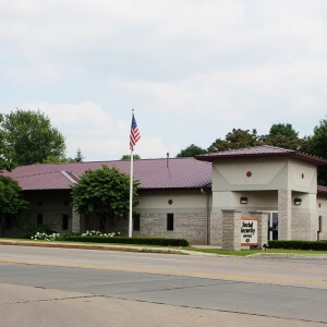 Post Frame Block Building Metal Roof