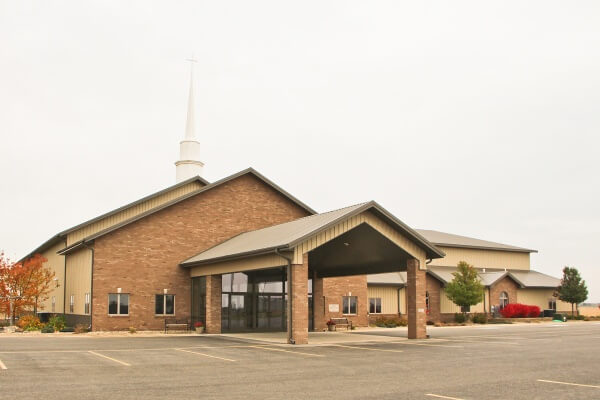 post frame church and gymnasium