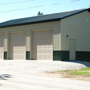 post frame commercial truck storage